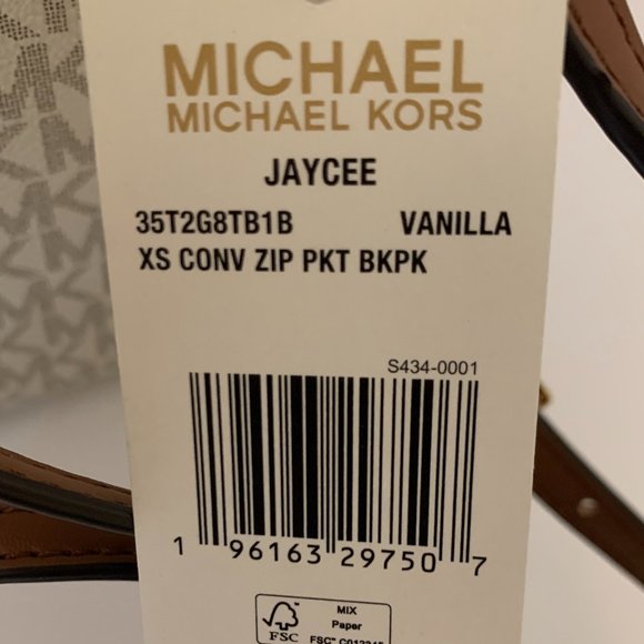 NWT Michael Kors Jaycee backpack main image 8